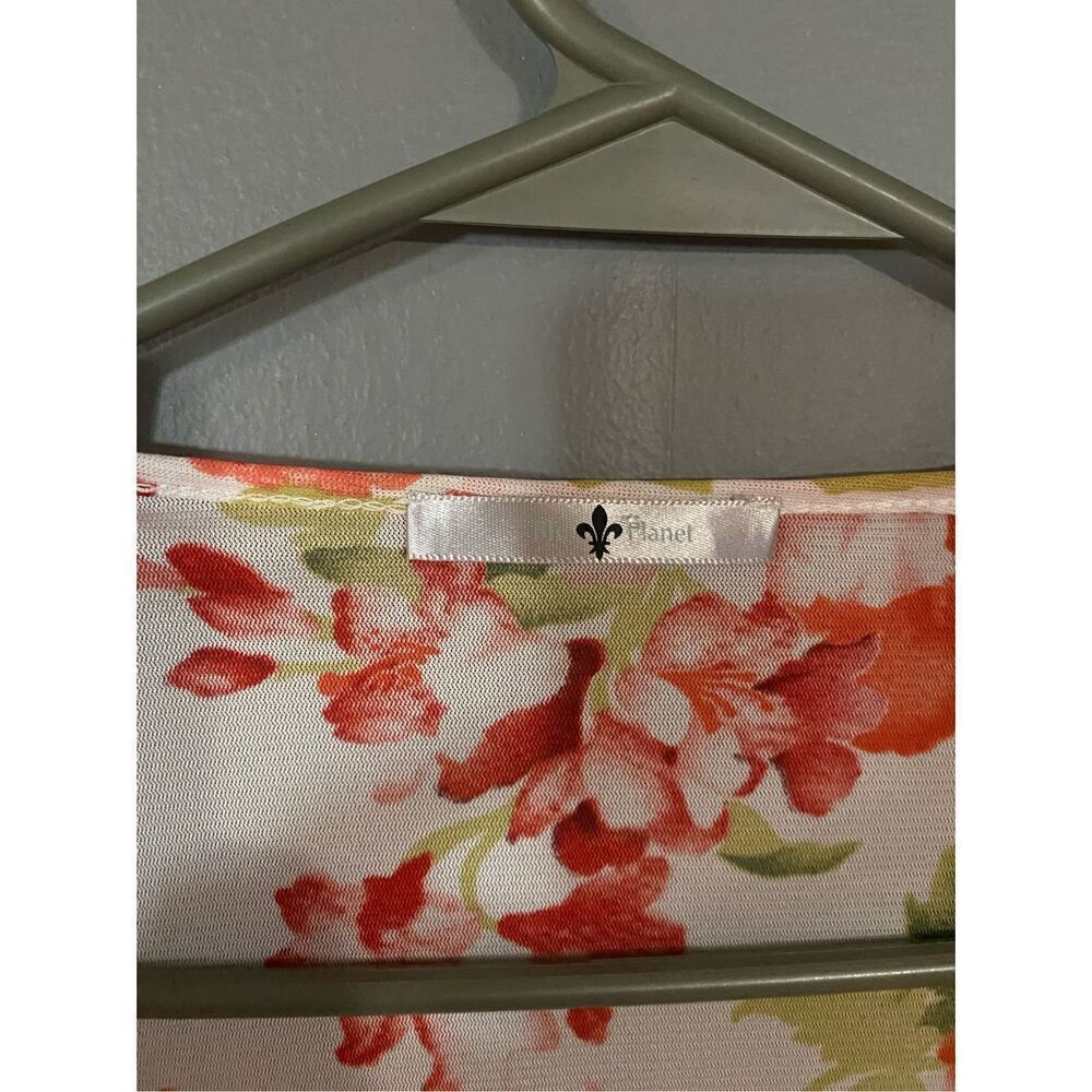 Blu Planet Floral Fringe Kimono Size Medium - Picture 6 of 7